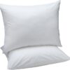 730 HOUSE - Ultra-Soft Washable White Pillowcases, Standard Size, Set of 2, Perfect for Home and Hotel Bedrooms.