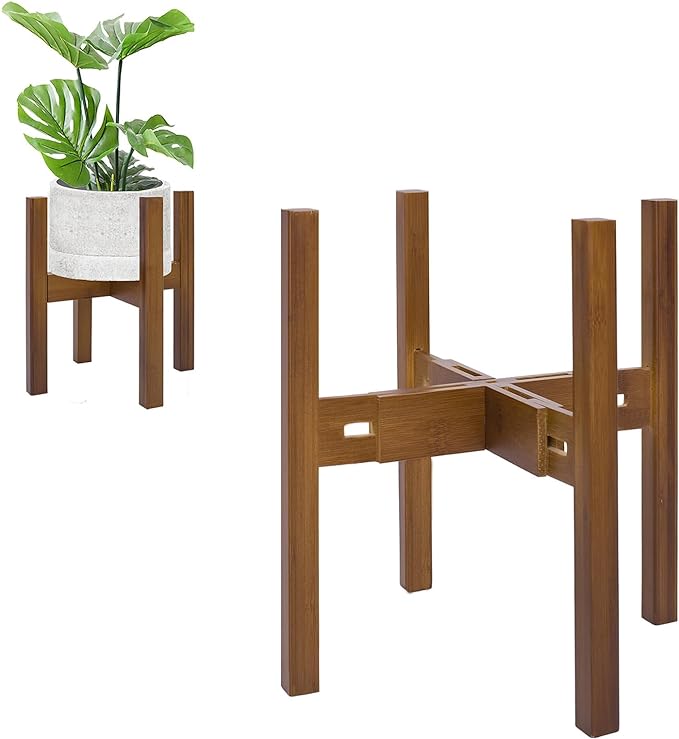 730 HOUSE - Adjustable Bamboo Plant Stand | Indoor and Outdoor Plant Display Holder