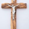 730 HOUSE - Olive Wood Jesus Crucifix | Handcrafted Wall-Mounted Religious Decoration (35cm Height)