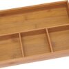 730 HOUSE - Bamboo Multi-Functional Drawer Organizer | Utensils, Office Supplies, and Miscellaneous Storage Box
