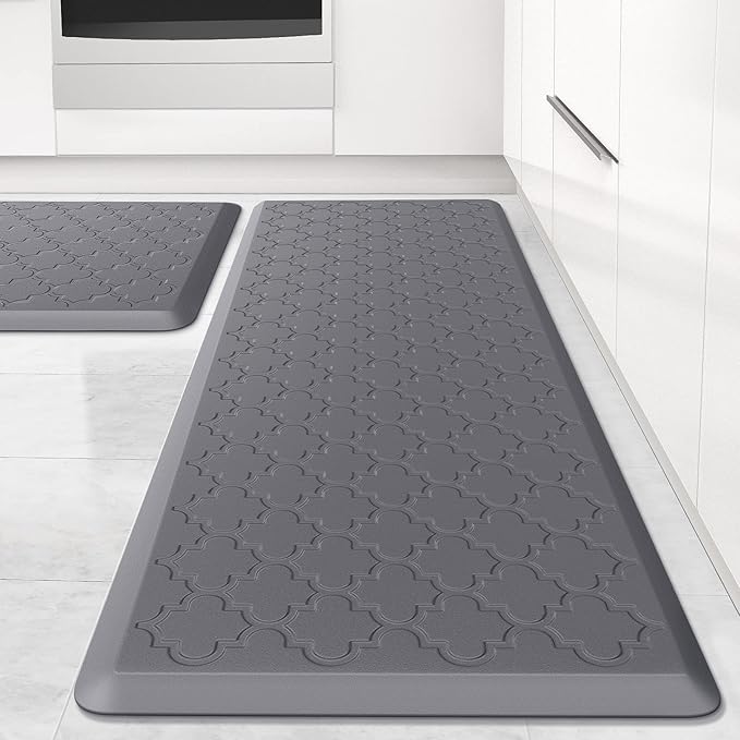 730 HOUSE - Anti-Slip Anti-Fatigue Kitchen Mat Set | Thick Comfortable Rubber Floor Mats | Ideal for Kitchen, Office, and Home Use